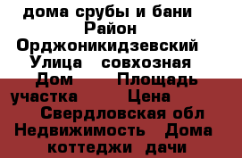 дома,срубы и бани  › Район ­ Орджоникидзевский  › Улица ­ совхозная › Дом ­ 2 › Площадь участка ­ 50 › Цена ­ 30 000 - Свердловская обл. Недвижимость » Дома, коттеджи, дачи продажа   